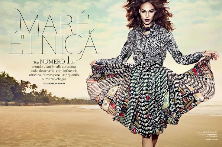 Joan Smalls, portada y editorial  para Vogue Brasil (enero 2013)