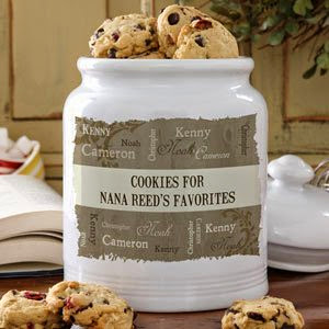  Personalized Cookie Jars - Our Loving Family