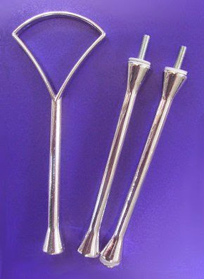  3 Tier Cake Stand Fitting Center Handle Elegance Silver