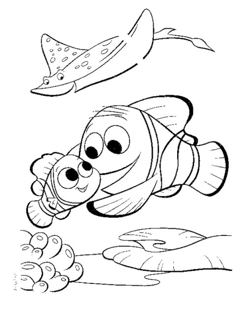 Finding Nemo 2 movie coloring pages