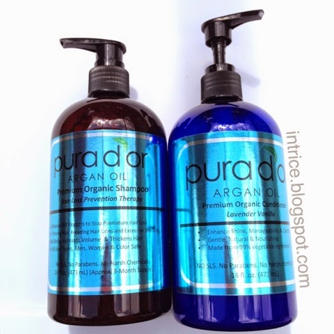 Intrice Blog: Review: Pura Dor Shampoo, Conditioner, and Argan Oil
