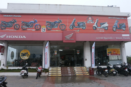 Vasavi Honda Showroom, NO 4/1 5/1 AYYANKOVILPATTU, Chennai Trunk Rd, Kamala Nagar, Villupuram, Tamil Nadu 605602, India, Motorbike_Shop, state TN