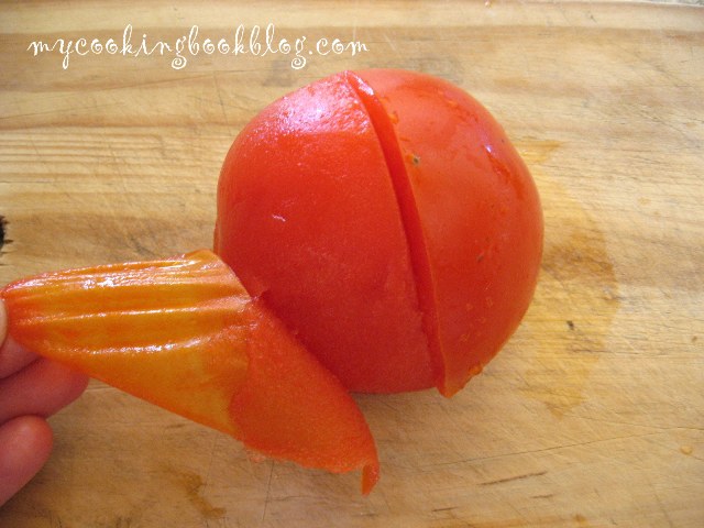 Как се белят домати