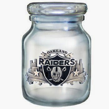  NFL Candy Jar - Oakland Raiders