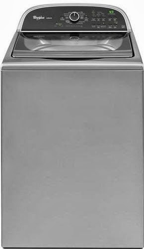  Whirlpool WTW5800BC 3.8 Cu. Ft. Chrome Shadow Top Load Washer - Energy Star