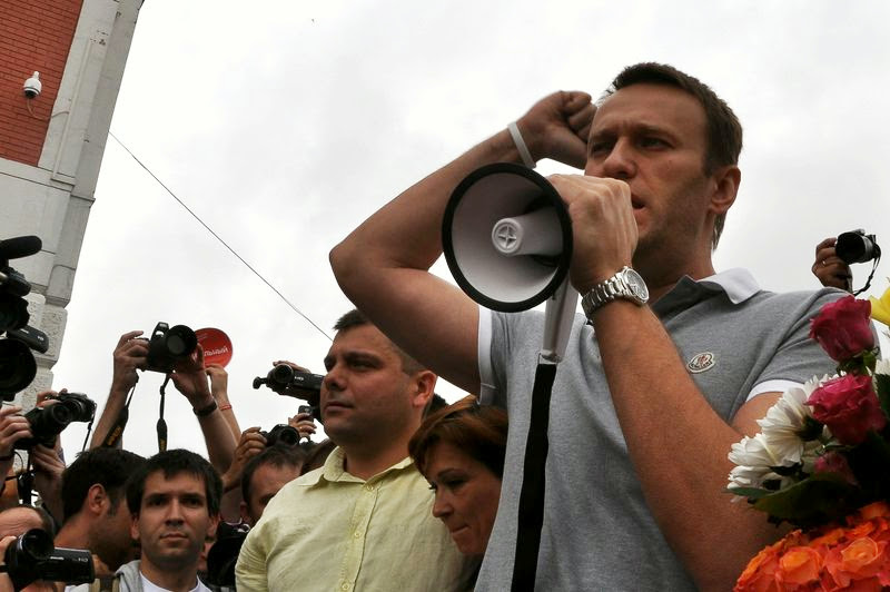 Встреча Алексея Навального на Ярославском вокзале 20 июля 2013 года 