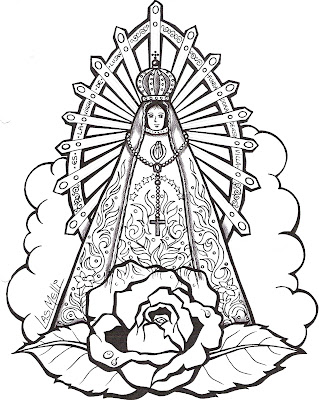 El Rincón de las Melli: DIBUJO: Nuestra Señora de Luján