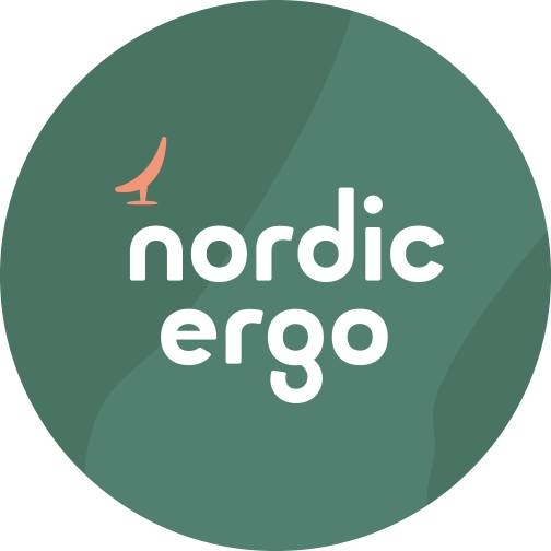 Nordic Ergo // Ergonomiske kontormøbler - Skriveborde, Kontorstole og inventar logo