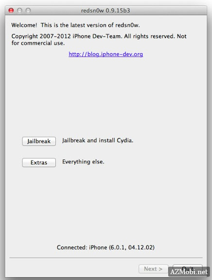 Jailbreak 6.0.1, iOS 6 Tethered for iPhone 4, 3Gs and iPod touch 4th Generation using Redsn0w