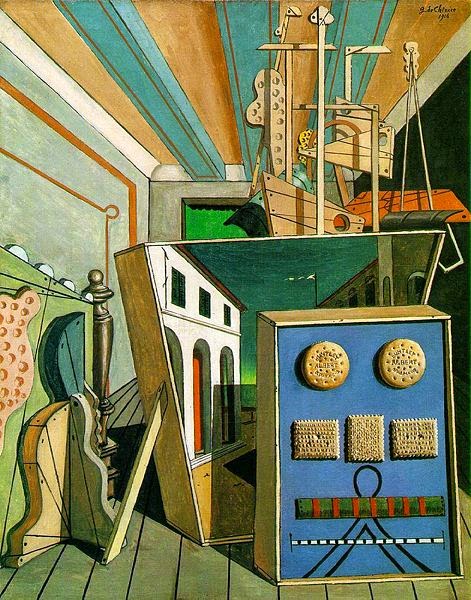  Giorgio de Chirico - Metaphysical Interior with Biscuits