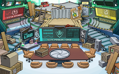 Club Penguin Rooms: The EPF Command Room