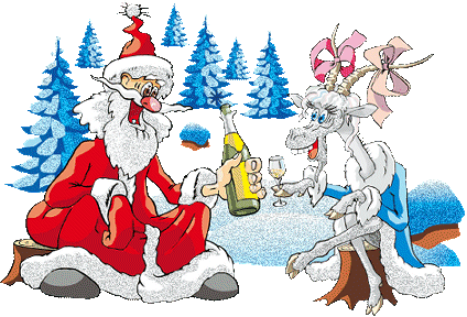 5 Weihnachtsmann (Tiere) - GIF Sammlungen Weihnachten Advent 1