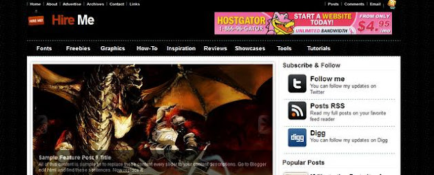 Hire Me Blogger Template Hire Me Blogger Template