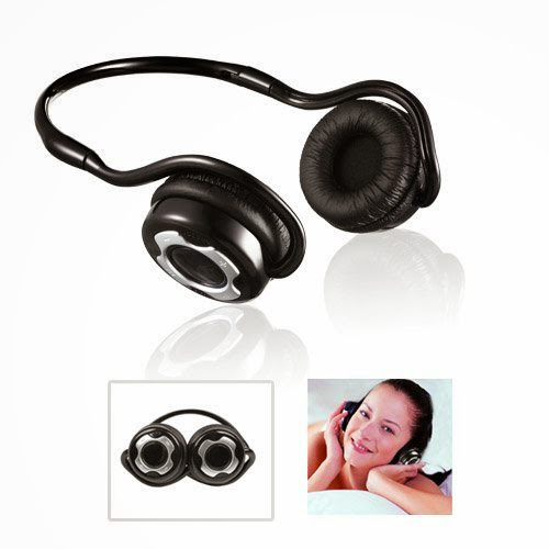  Britelink Bluetooth Stereo Headset With Microphone: Foldable Design For Portability, Back-hang Style Provides Best Comfort for Long Time Wearing. -- by CyberTech®
