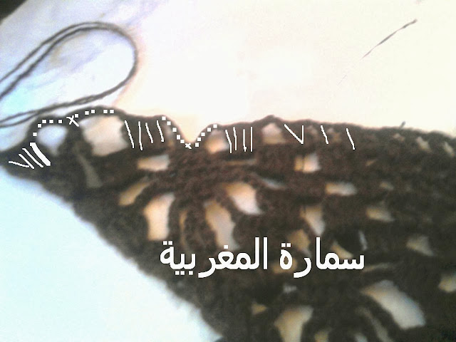 ورشة شال بغرزة العنكبوت لعيون الغالية سلمى سعيد Photo6935