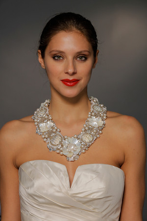 Gorgeous Beaded Necklace with Wedding Dress
