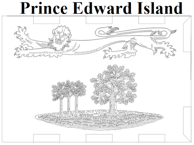 prince edward island flag coloring page province of canada
