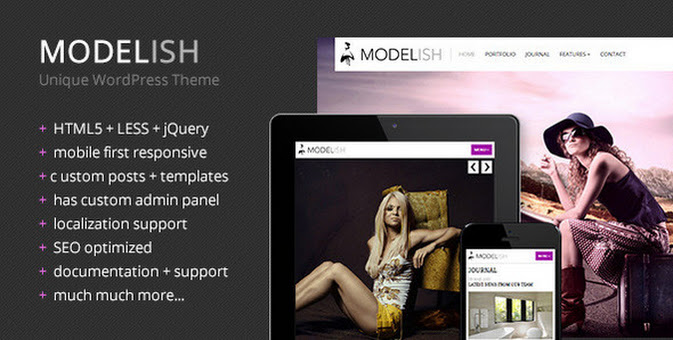 Modelish - Unique WordPress Theme Modelish - Unique WordPress Theme