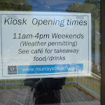 Signage for the kiosk at Murray's Beach on Lake Macquarie (389300)