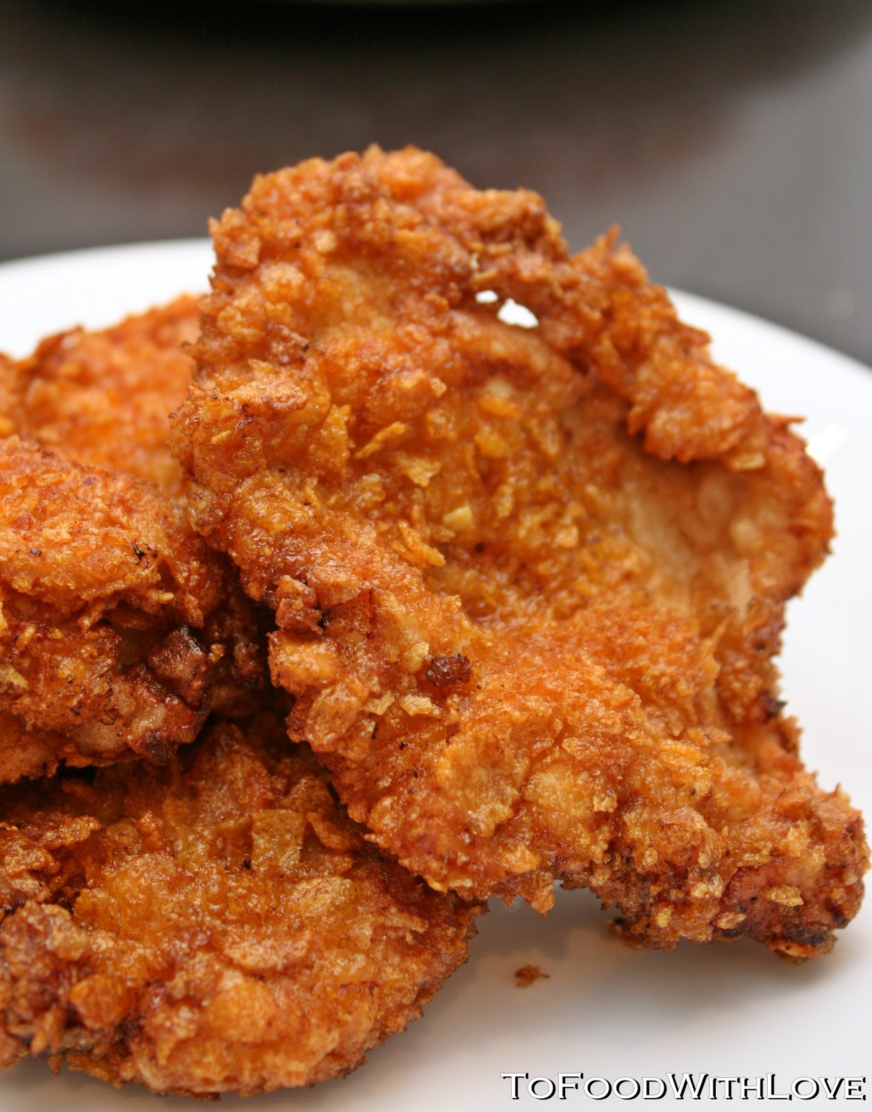 To Food with Love: Deep-fried Cornflake Chicken Schnitzel