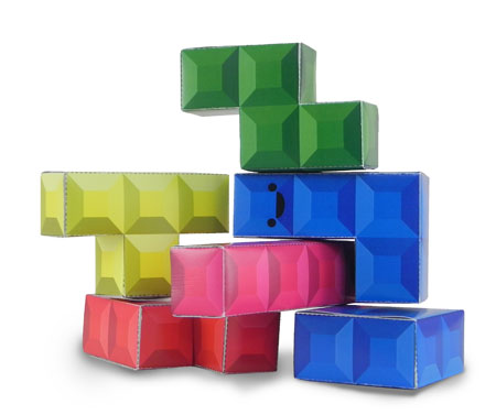Tetris Paper Toy