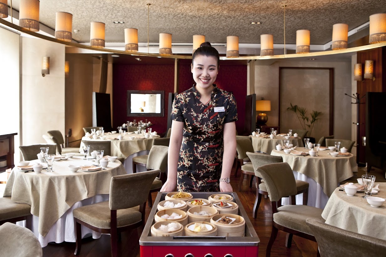 The China Club restaurant at the Radisson Blu Hotel in Dubai