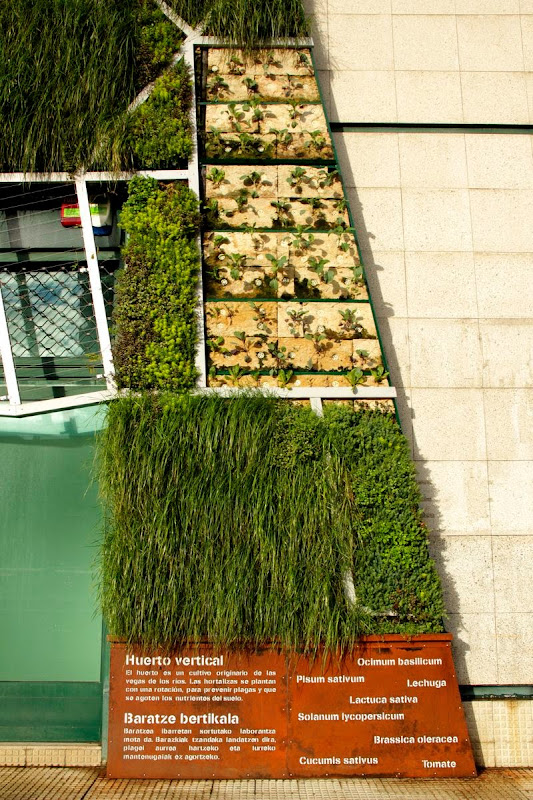 Fachada vegetal del Palacio de Congresos de Vitoria