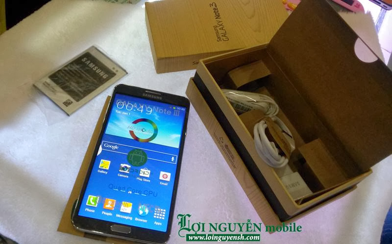 Samsung Galaxy Note 3 Dai Loan cao cap CPU 121GHz 4 nhan Ram 2GB