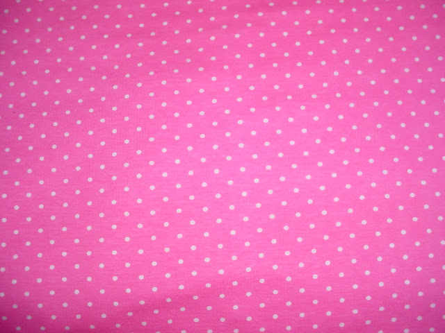 Tiny White Polka Dot on Hot Pink