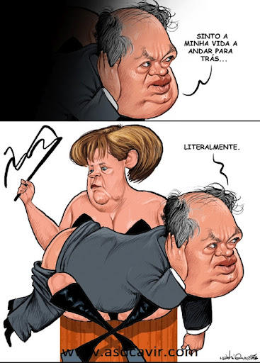 Angela Merkel e Alberto João Jardim