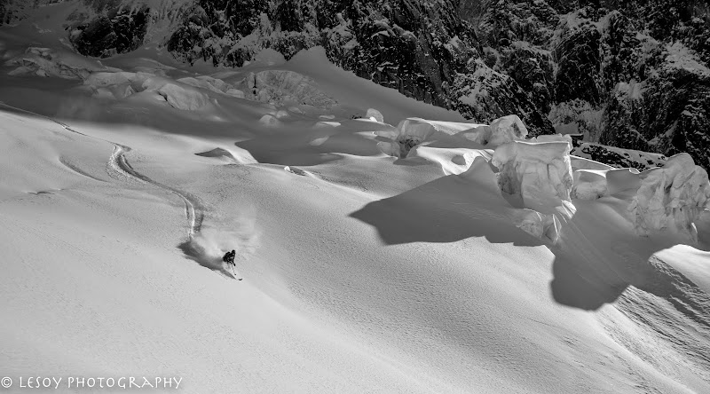 Ski Noir et Blanc Ski-5