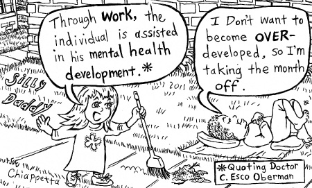 Silly Daddy Development of Work comic