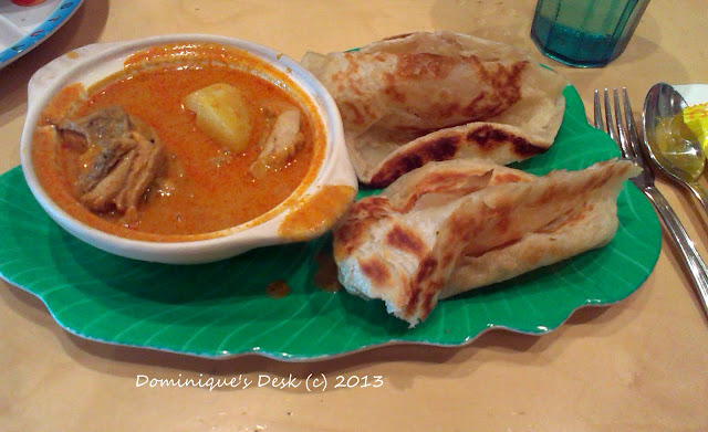 Roti Prata and Chicken Curry