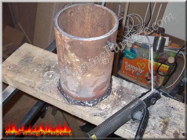 After welding crucible base