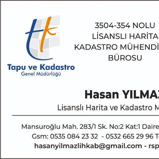 HARİTA MÜHENDİSİ APLİKASYON KADASTRO TAPU İMAR BARIŞI OFİSİ logo