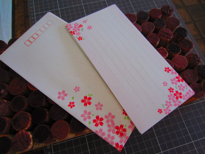 JAPANESE PAPER NOTE MESSAGE LETTER PAD RULED LINED PAPER ENVELOPE