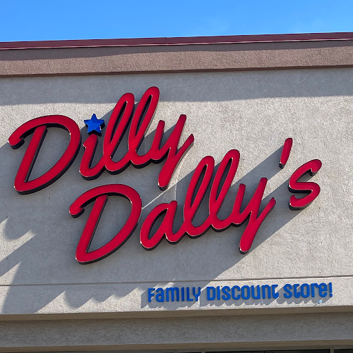 Dilly Dally's Family Discount ! logo