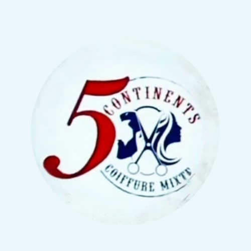 5 continents coiffure mixte/ MK logo