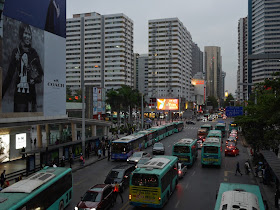 traffic on a road in Shenzhen