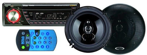  Boss 655CK Package System (Boss 636CA In-Dash CD/MP3 Reciever plus one pair of Boss Duo-Fit speakers that may be used to replace existing 5.25