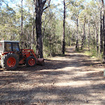 Tractor beside track to Bournda Trig (103348)