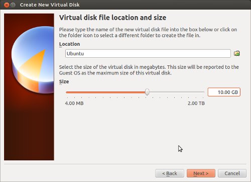 virtualbox - create virtual disk