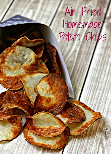 Air Fried Homemade Potato Chips recipe made in the Avalon Bay Air Fryer