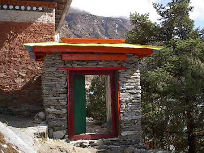 Beding Gompa completed gate