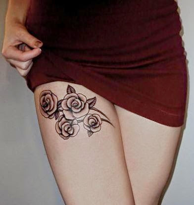 thigh tattoos