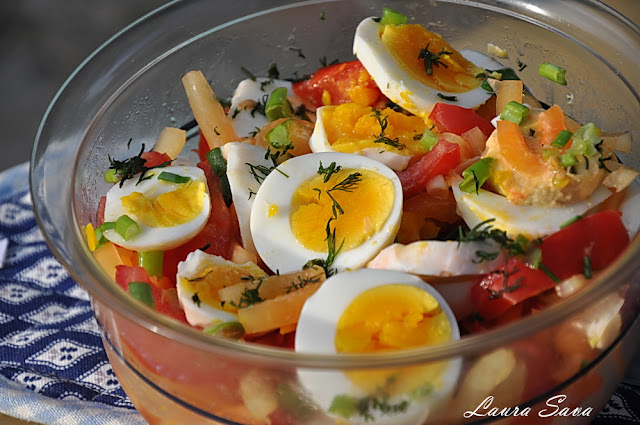 Salata de legume cu oua