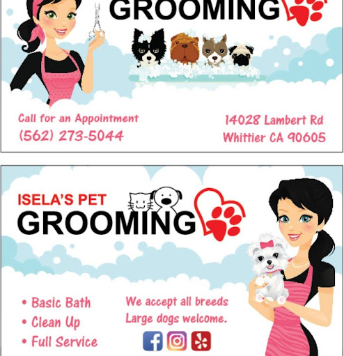 Isela's pet grooming logo