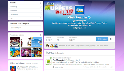 Club Penguin - Muppets World Tour - Social Media - Twitter