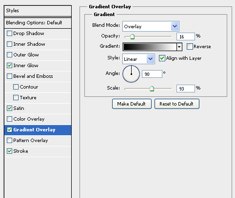 layer style gradient overlay