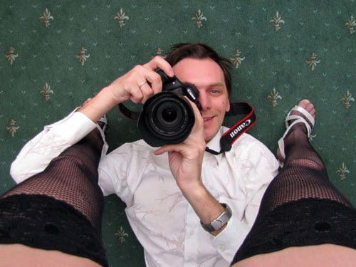 Funny Man And His Camera